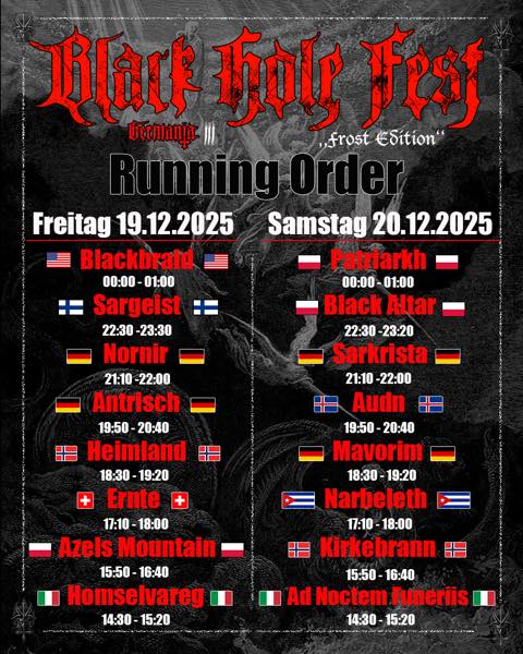 Ticket "BLACK HOLE FEST GERMANIA 2025"